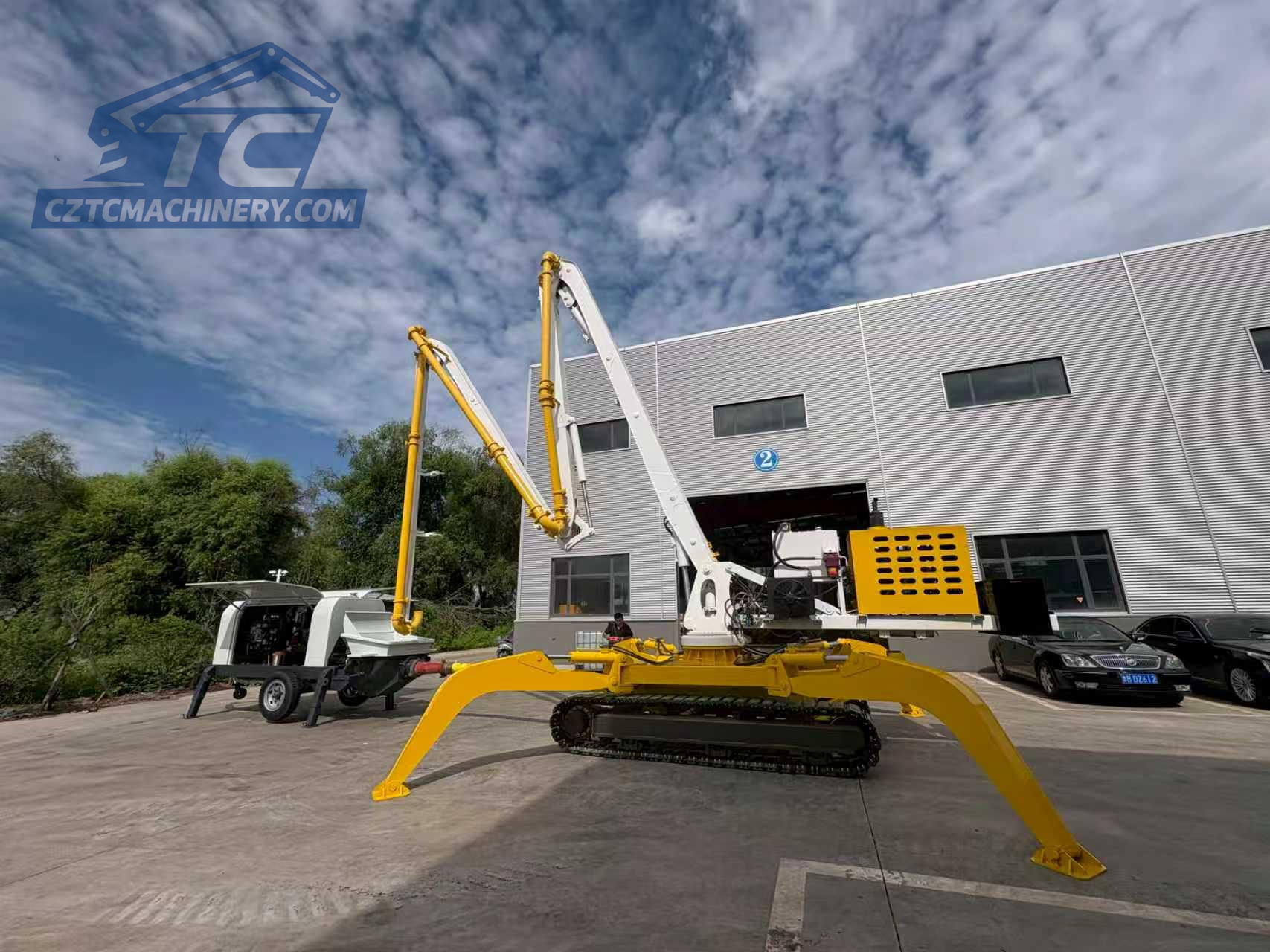 23-4 Crawler Concrete Placing Boom | HGL23 Mobile Hydraulic Distributor