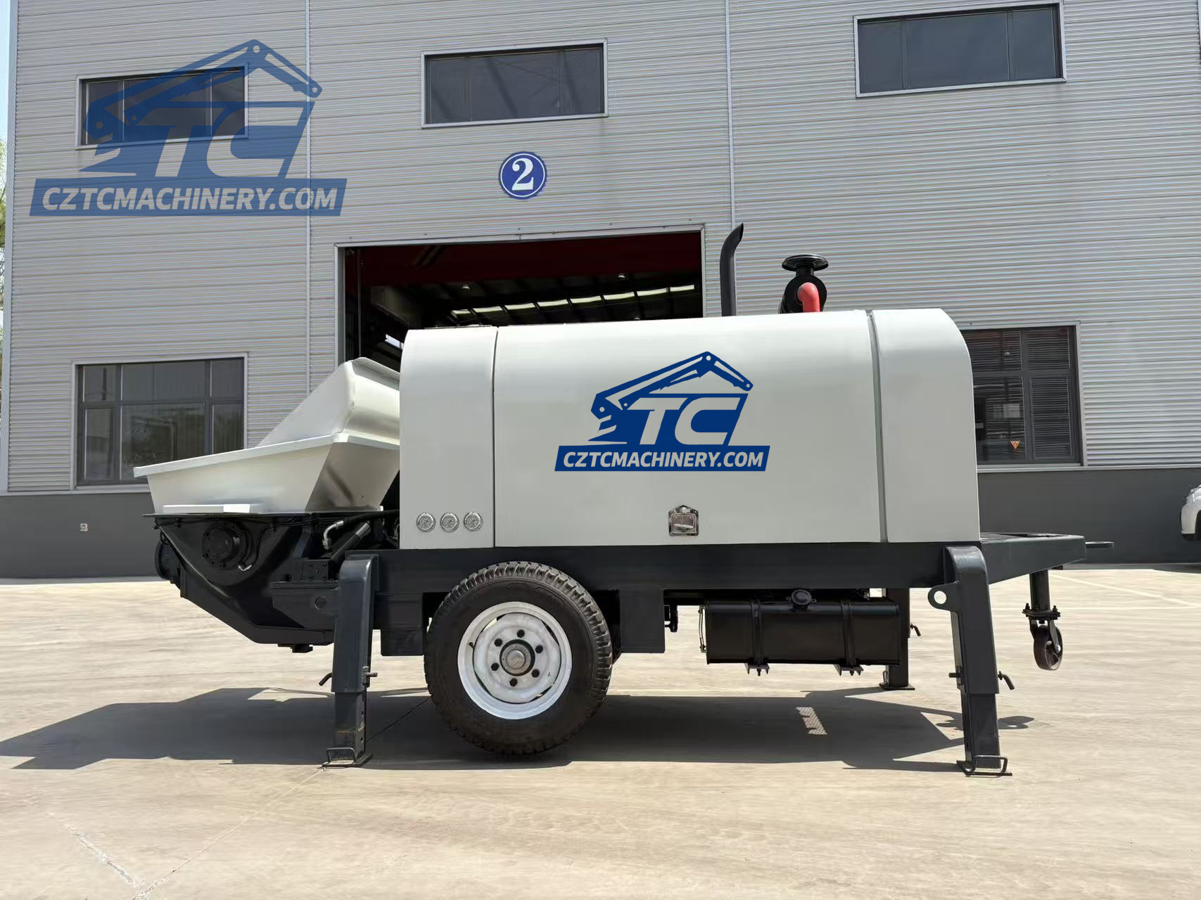HBT40 Diesel Concrete Trailer Pump | 40m³/h Stationary Concrete Pump